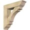 Ekena Millwork Merced Traditional Rough Sawn Bracket w/ Offset Brace, Douglas Fir, 8"W x 32"D x 32"H BKT0806X32X32MRC01RDF - alternate 1